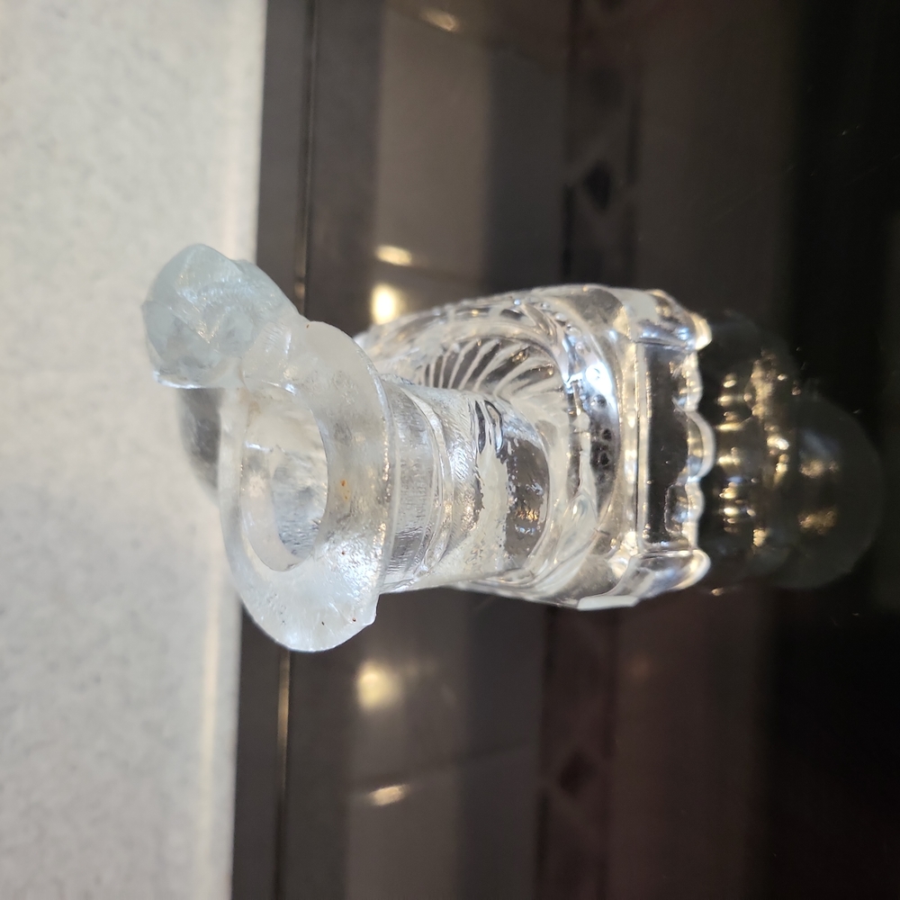 Vintage Glass Belmont Dog Chewing on a Tophat Toothpick Holder / Inkwell - Picture 2 of 11